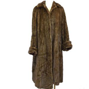 Chudik Milwaukee 1950s Beaver Fur Long Coat